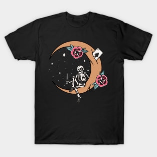 Rose and moon T-Shirt